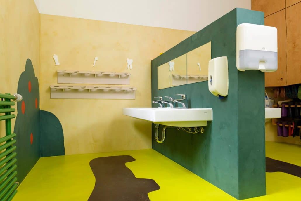 Foto: t&w Buchholz Kindergarten Savamea Wand- und Bodengestaltung